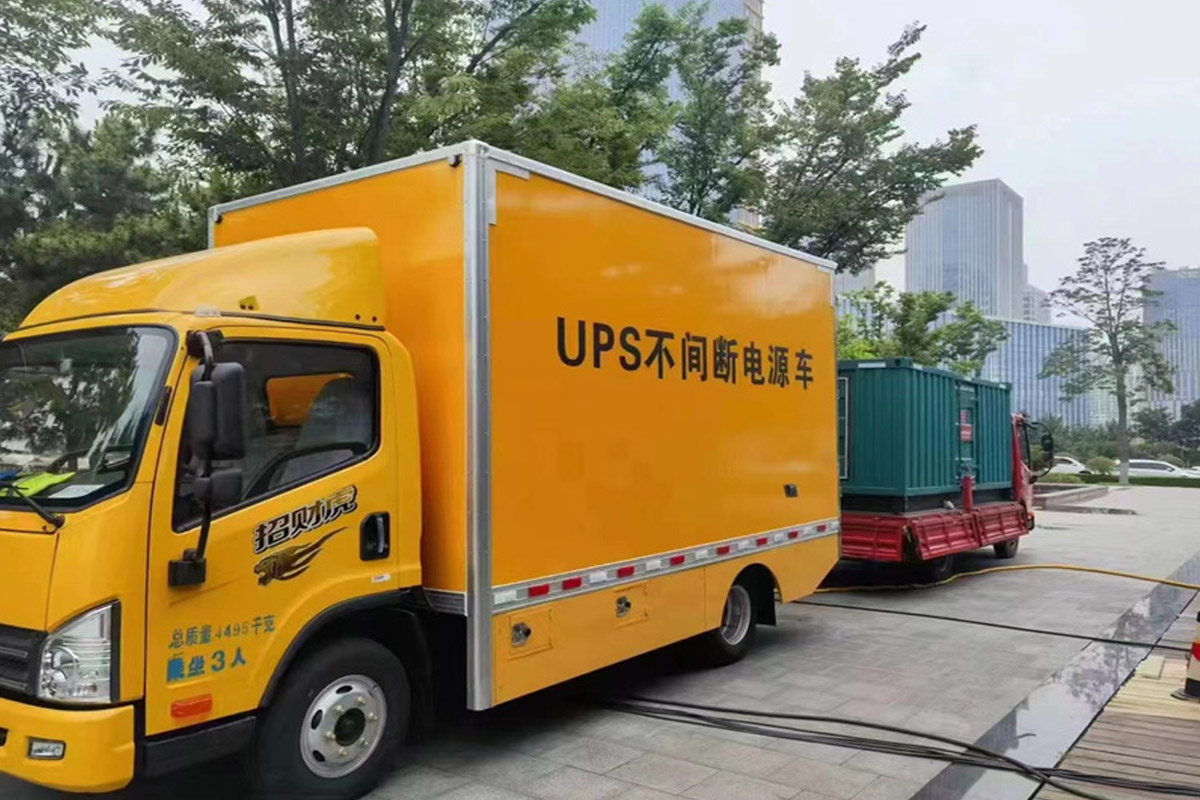 蓟州发电机租赁施工现场