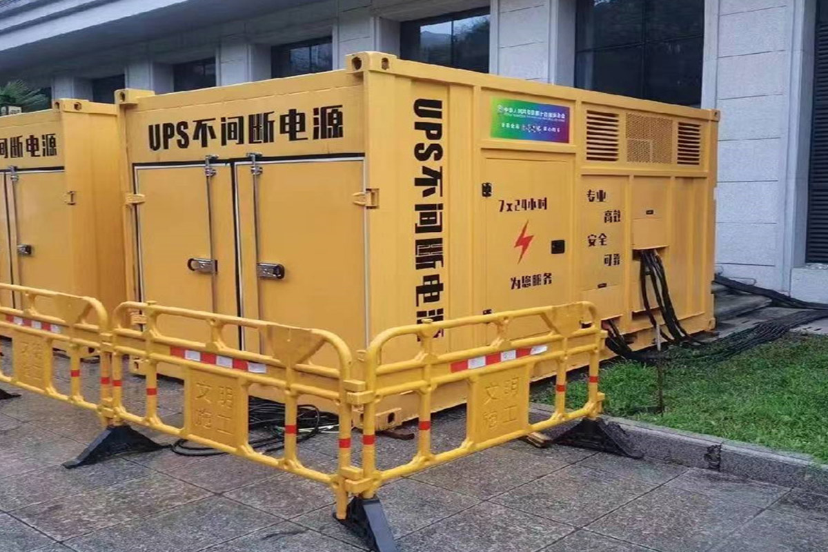 蓟州发电机租赁施工现场