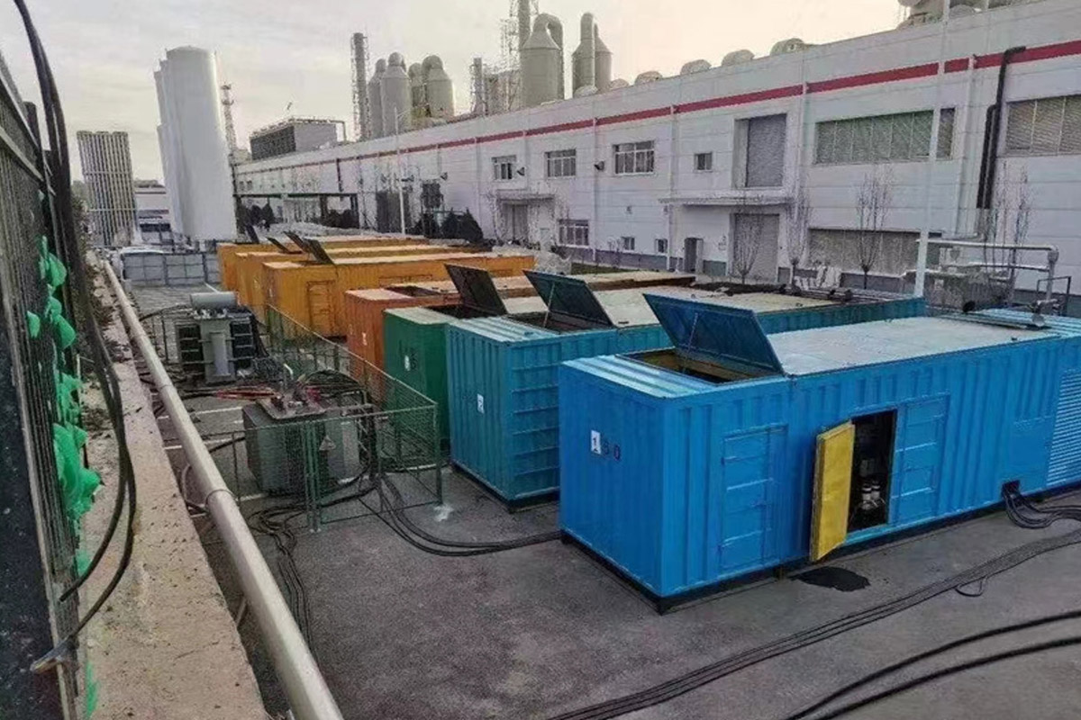 蓟州发电机租赁施工现场